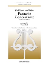 FANTASIE CONCERTANTE TROMBONE or Euphonium and Piano cover